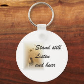 Stillstand und Schlüsselanhänger hören (Vorderseite)