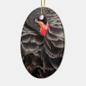 Stillstehen des schwarzen Schwans Keramikornament (Links)