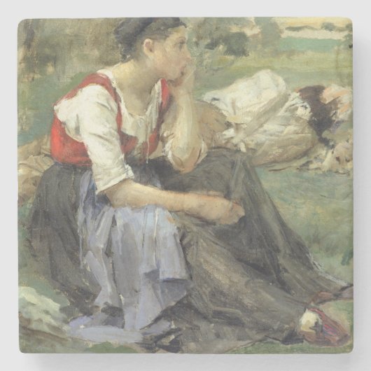 Stillstehende Bauern, 1877 Steinuntersetzer (Vorderseite)