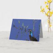 Stillstehende Eisvogel-Karte Karte (Gelbe Blume)