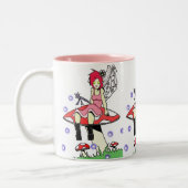 Stillstehende Fee Zweifarbige Tasse (Links)