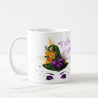 Stillstehende Hexe-Gesichts-Tasse Kaffeetasse
