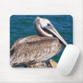 Stillstehende Pelikan-Mausunterlage Mousepad (Mit Mouse)