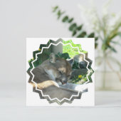 Stillstehende Puma-Einladung Einladung (Stehend Vorderseite)