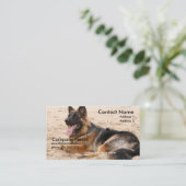 Stillstehende Schäferhund-Visitenkarte Visitenkarte (Stehend Vorderseite)