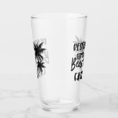 Stillstehende Strandgesichtswörter Glas (Rechts)