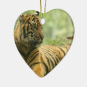 Stillstehende Tiger-Verzierung Keramikornament (Links)