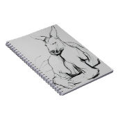 Stillstehender Athlet Notizblock (Rechte Seite)