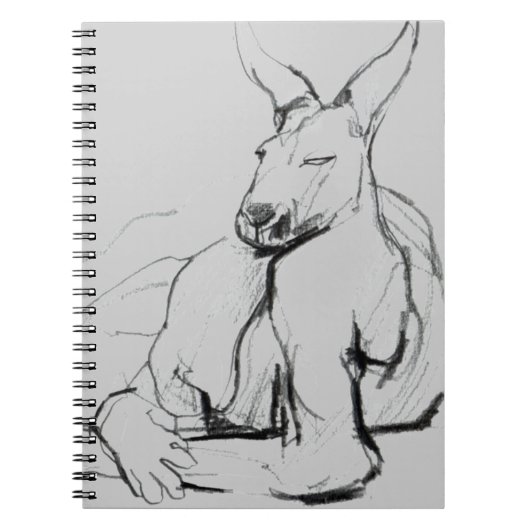 Stillstehender Athlet Notizblock (Vorderseite)