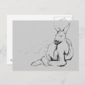 Stillstehender Athlet Postkarte (Vorne/Hinten)