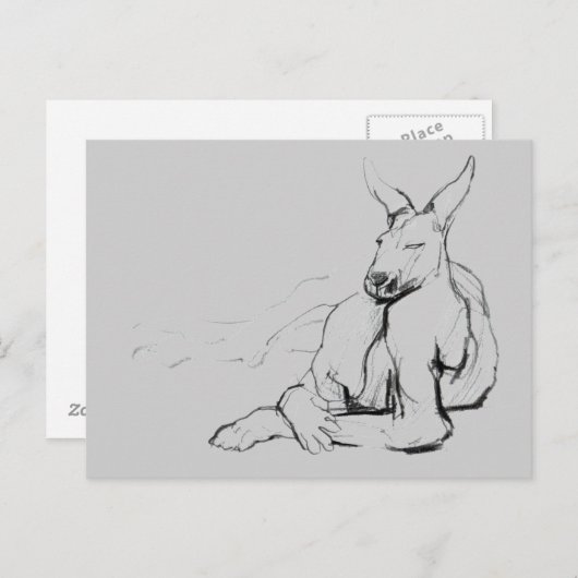 Stillstehender Athlet Postkarte (Vorne/Hinten)