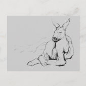 Stillstehender Athlet Postkarte (Vorderseite)