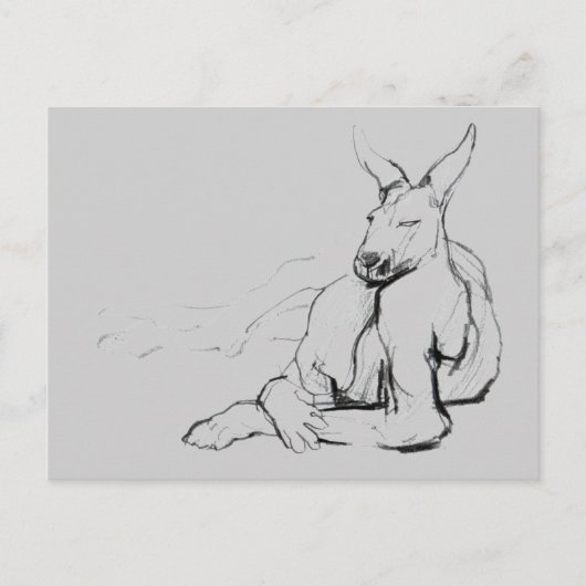 Stillstehender Athlet Postkarte (Vorderseite)