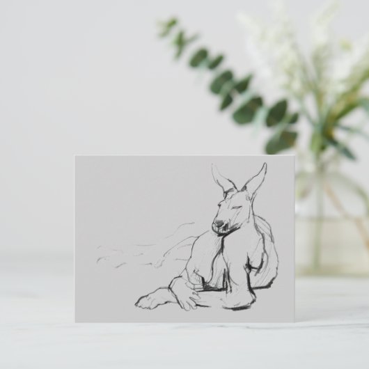 Stillstehender Athlet Postkarte (Stehend Vorderseite)