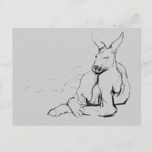 Stillstehender Athlet Postkarte