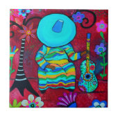 STILLSTEHENDER MARIACHI FLIESE (Vorderseite)