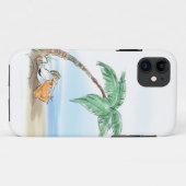 Stillstehender Pelikan Case-Mate iPhone Hülle (Rückseite (Horizontal))