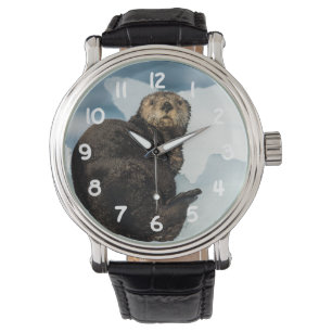 Stillstehender Seeotter Armbanduhr