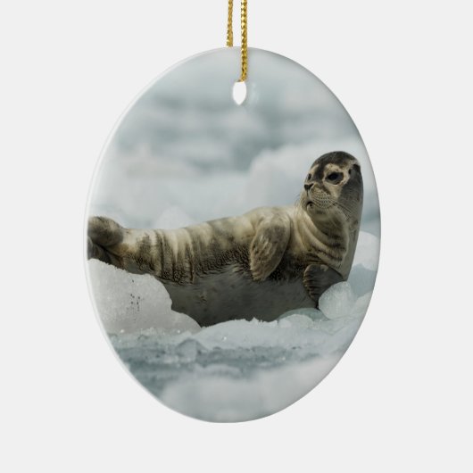 Stillstehendes Baby-Siegel Keramik Ornament (Rechts)