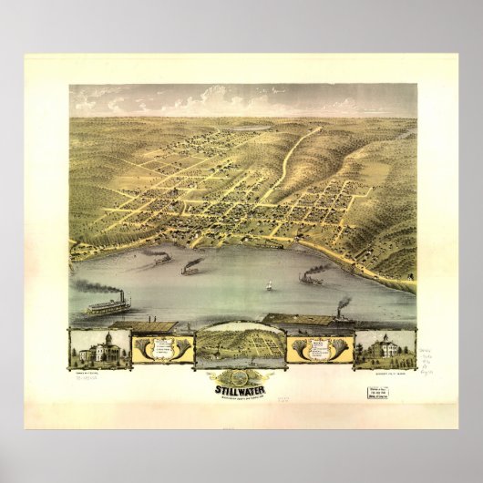 Stillwater, Minnesota (1870) Poster (Vorne)