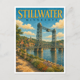 Stillwater Minnesota Lift Bridge GeoSaga Postkarte