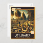 Stillwater, Minnesota | VINTAG Postkarte (Vorne/Hinten)