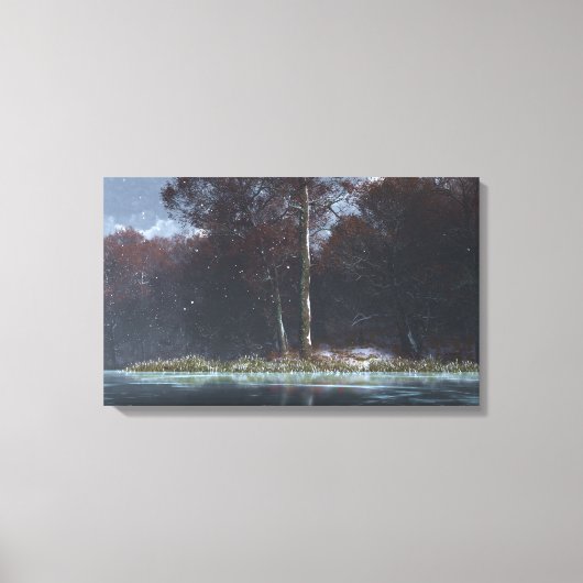 Stillwater (Winter) Leinwanddruck (Vorderseite)
