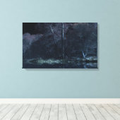 Stillwater (Winter/Nacht) Leinwanddruck (Insitu (Holzboden))
