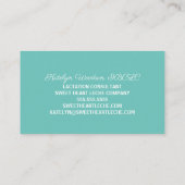 Stillzeit Berater Aquamarin Doula Visitenkarte (Rückseite)