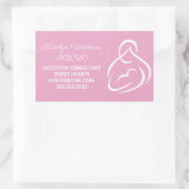 Stillzeit Berater Stillen Experte Pink Rechteckiger Aufkleber (Tasche)