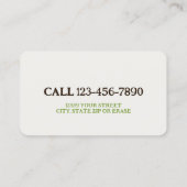 Stillzeit Berater Visitenkarte (Rückseite)