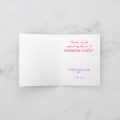 Stillzeit Dankeschön-Karte Dankeskarte (Innenseite)