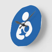 Stillzeit Runde Wanduhr (Winkel)