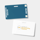 Stillzeit und Stillzeit Arzneimittel Abzeichen Kar Ausweis (Front & Back)