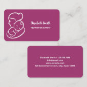 Stillzeit und Stillzeit Visitenkarte (Vorne/Hinten)