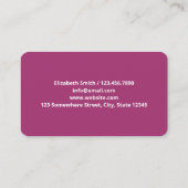 Stillzeit und Stillzeit Visitenkarte (Rückseite)