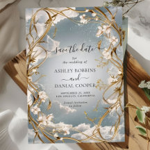 Stilmöbel Save the Date im Jugendstil