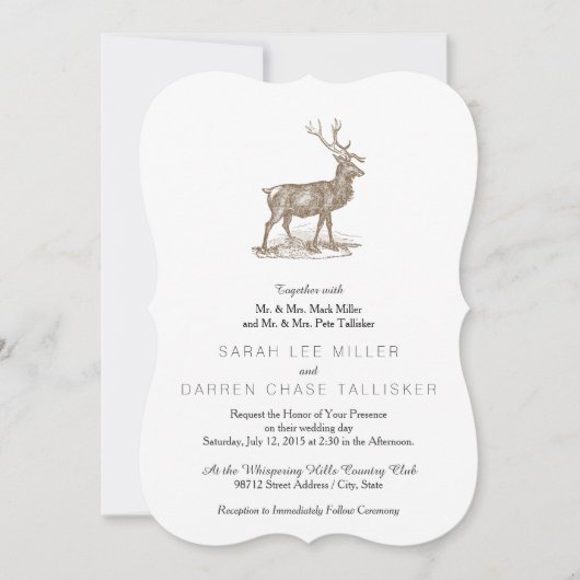 Stilmuschel Einladung (Vorderseite)