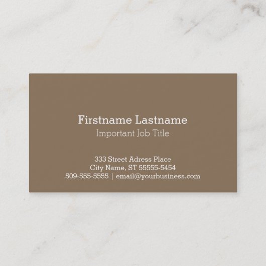 Stilmuschel Visitenkarte (Rückseite)