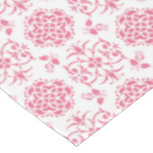 Stilmuster in Rosa und Weiß Tischdecke (Schrägansicht)