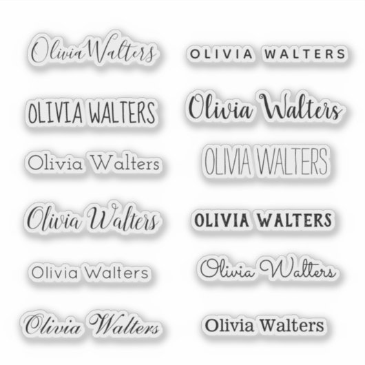 Stilname Aufkleber (Vorderseite)