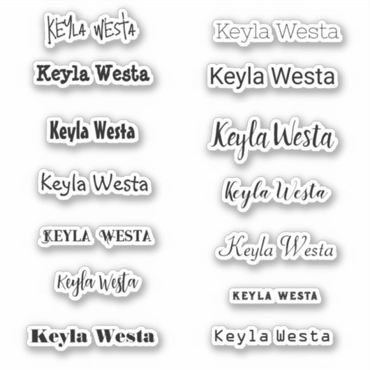 Stilname Aufkleber (Vorderseite)