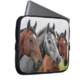 Stilpferde Foto Hintergrund Laptopschutzhülle (Vorne Rechts)