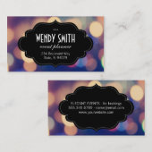 Stilrahmen | Bokeh Visitenkarte (Vorne/Hinten)