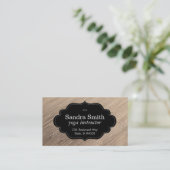 Stilrahmen | Linien Visitenkarte (Stehend Vorderseite)