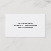 Stilrahmen | Linien Visitenkarte (Rückseite)