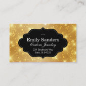 Stilrahmen | Sparkle (Gold) Visitenkarte (Vorderseite)