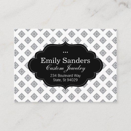 Stilrahmen | Textil Visitenkarte (Vorderseite)