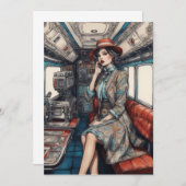 Stilreisen, sarkastische Sicht Dankeskarte (Vorne/Hinten)