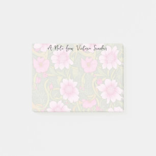 Stilrosa Blume Grüne Foliage Post-it Klebezettel